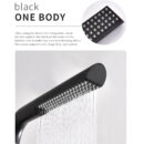 outdoor floor standing faucet, vertical high end shower, stainless steel beach hot and cold shower column set hw2503