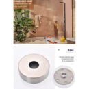 outdoor floor standing faucet, vertical high end shower, stainless steel beach hot and cold shower column set hw2503