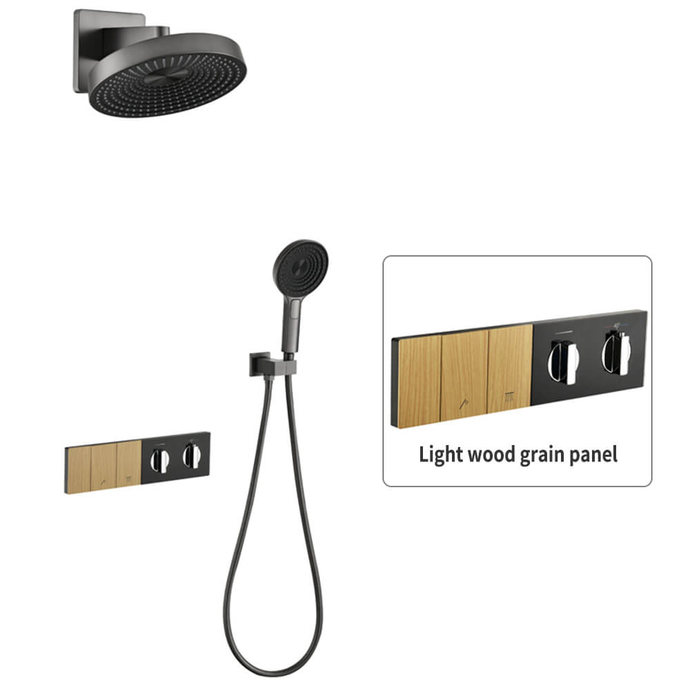 (Type A) Gunmetal Gray + Light Wood Grain Panel + Constant Temperature 2 Function