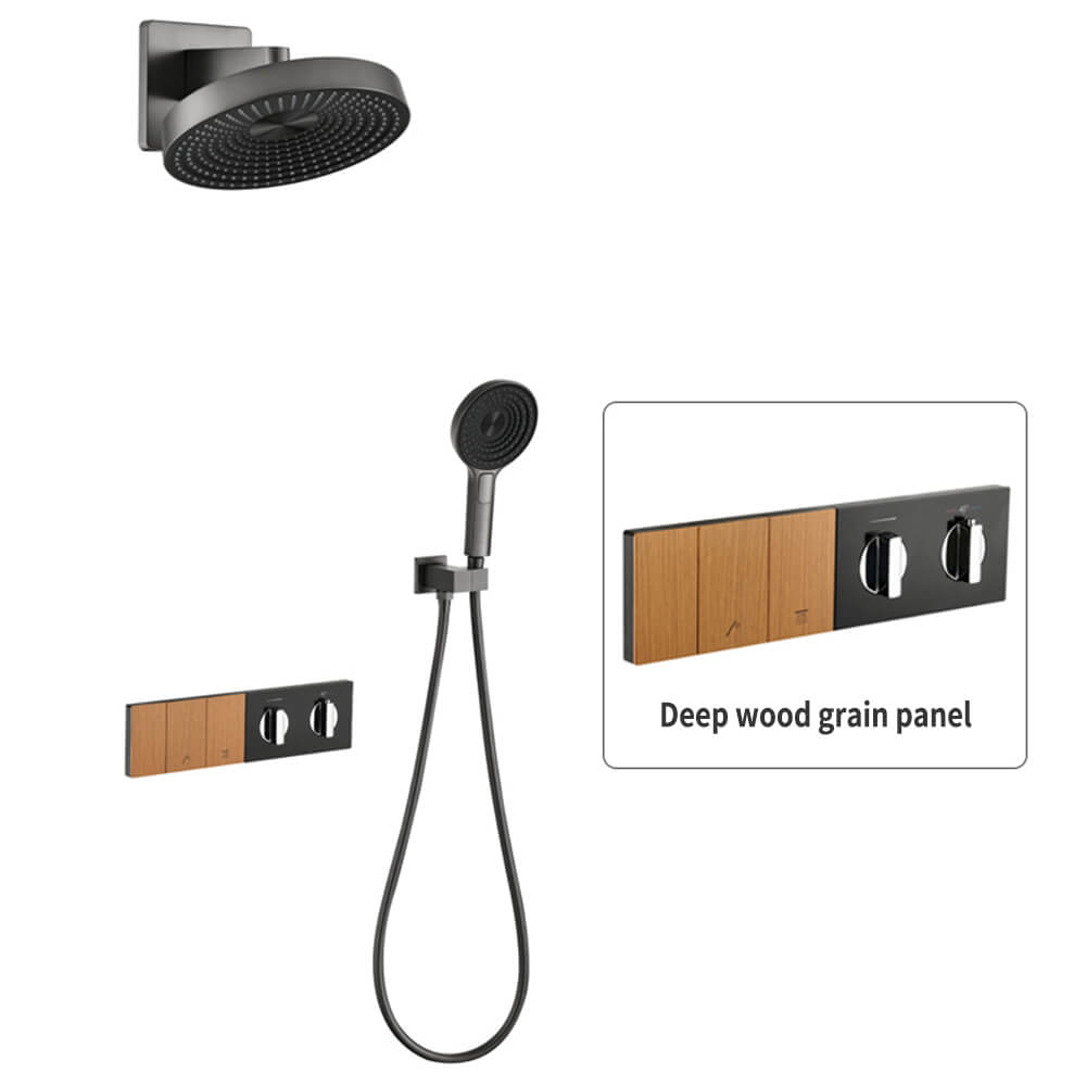 (Type A) Gunmetal Gray + Deep Wood Grain Panel + Constant Temperature 2 Function
