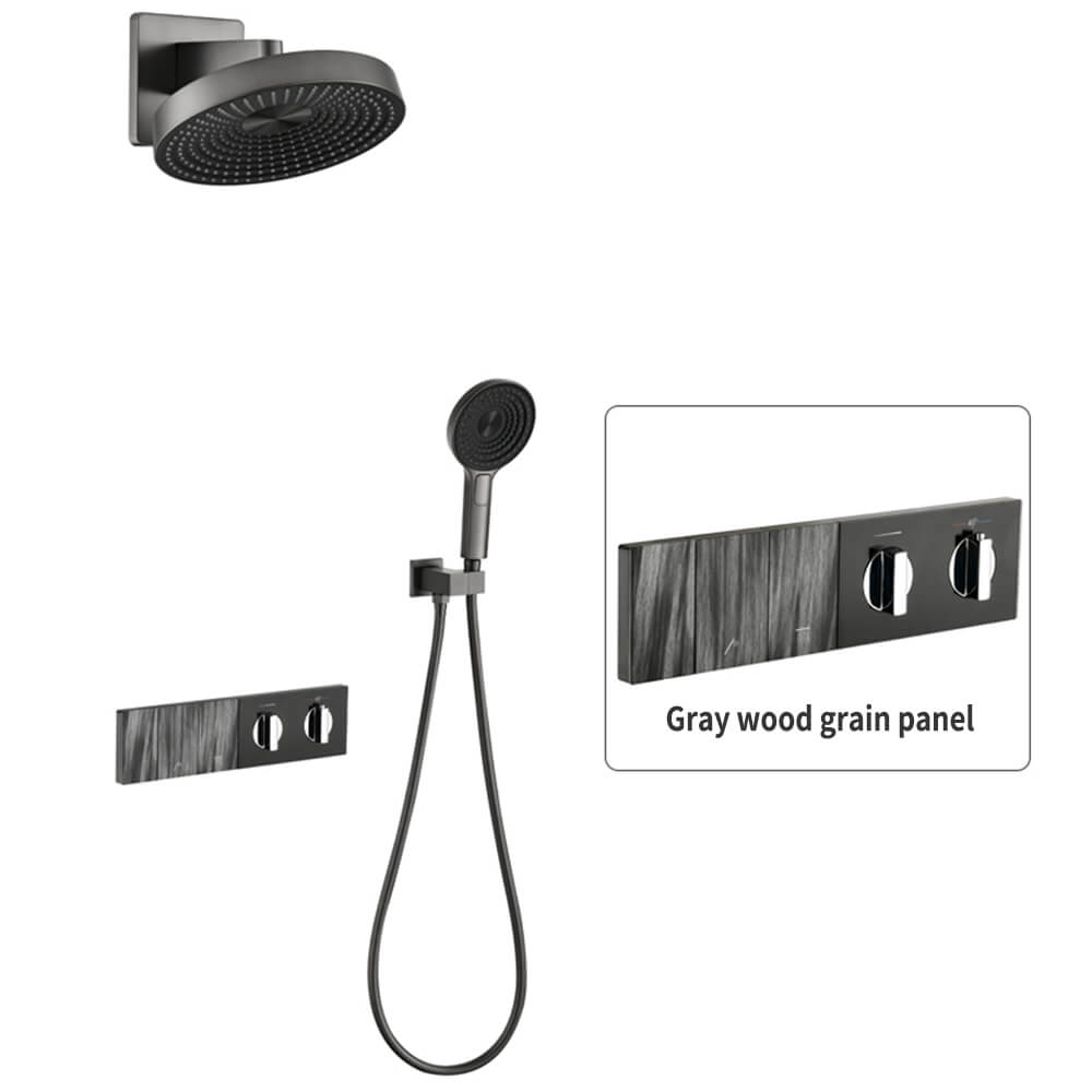 (Type A) Gunmetal Gray + Ash Wood Grain Panel + Constant Temperature 2 Function