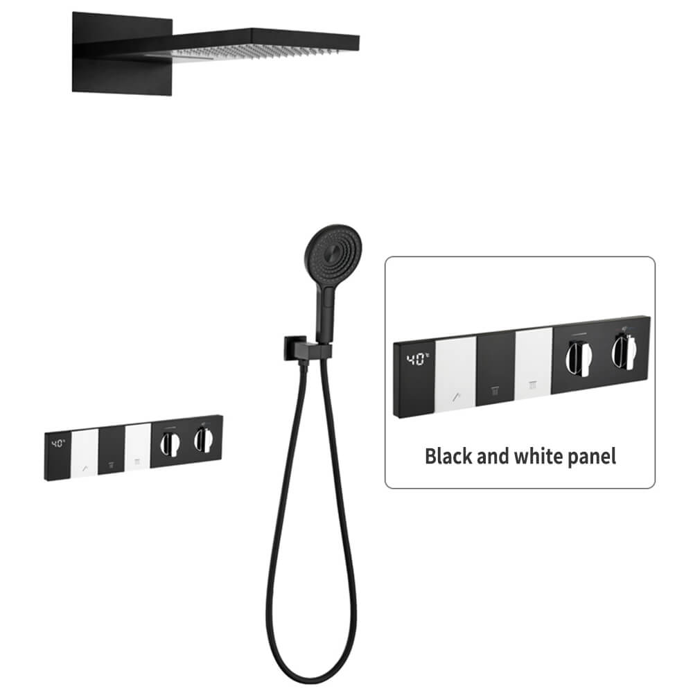 (Type B) Black + Black-and-White Panel + Digital Display Constant Temperature 3 Function