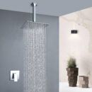 in wall hotel concealed shower shower head embedded box bathroom black single function shower al2006