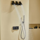 luxury brass concealed shower shower bathroom built in hot and cold multifunctional outlet shower set al2510