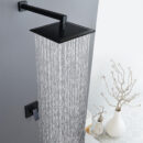 in wall hotel concealed shower shower head embedded box bathroom black single function shower al2006