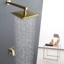 in wall hotel concealed shower shower head embedded box bathroom black single function shower al2006