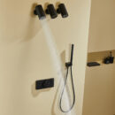 luxury brass concealed shower shower bathroom built in hot and cold multifunctional outlet shower set al2510