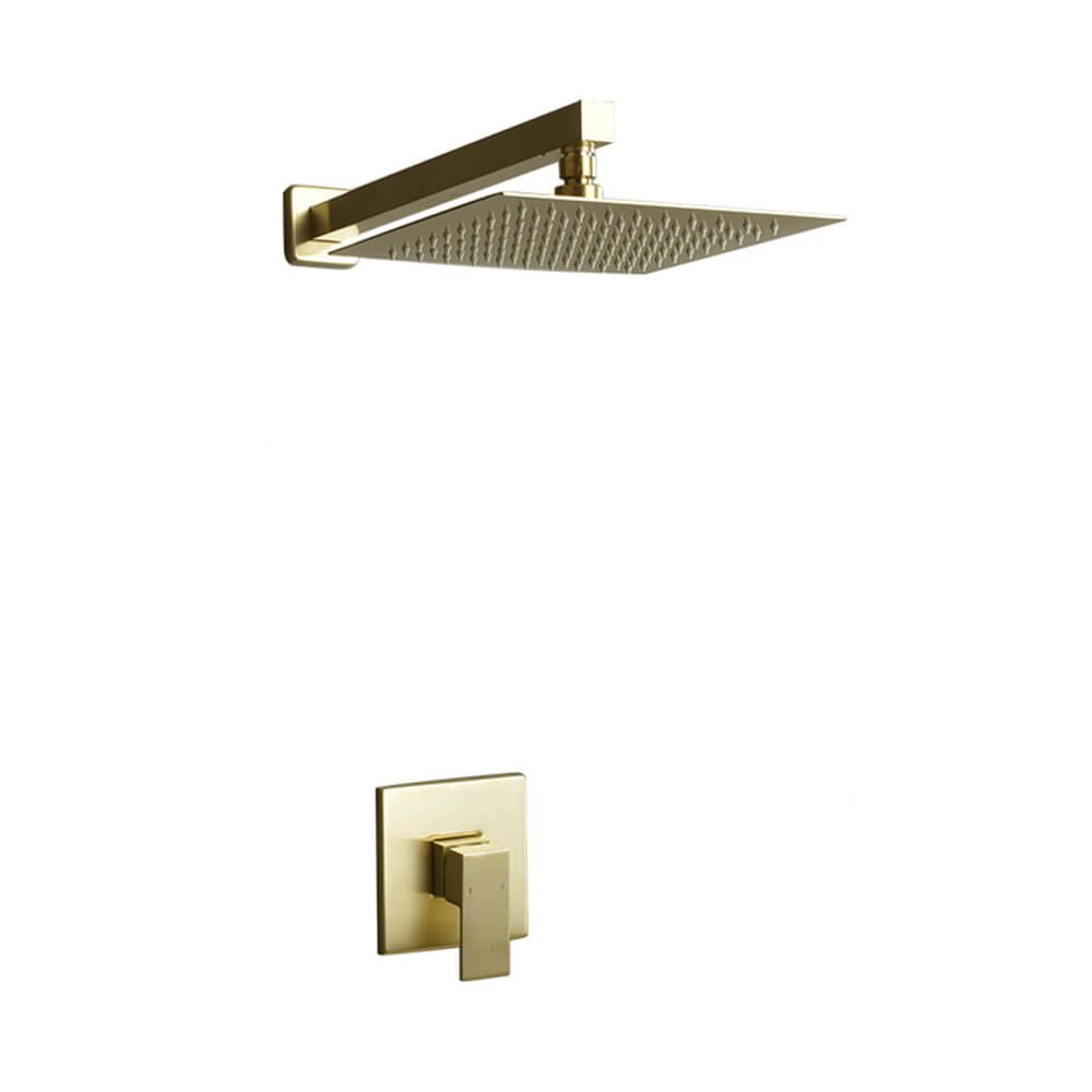 Brushed gold side tube