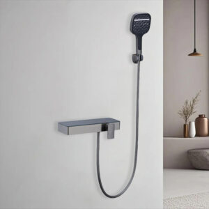 gray simple shower set split type without top spray modern shower lm2513