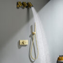 luxury brass concealed shower shower bathroom built in hot and cold multifunctional outlet shower set al2510