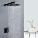 in wall hotel concealed shower shower head embedded box bathroom black single function shower al2006