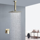 in wall hotel concealed shower shower head embedded box bathroom black single function shower al2006
