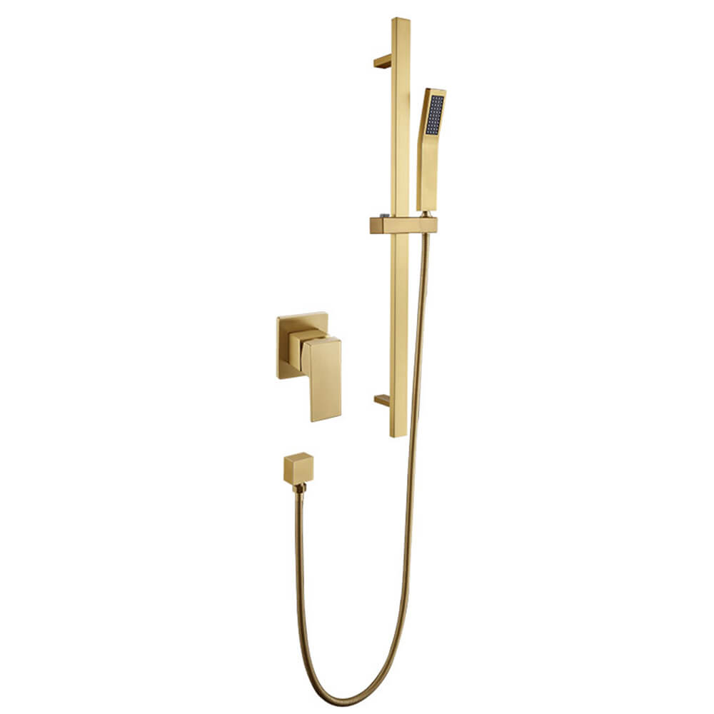 Square brushed gold