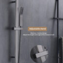 brushed gold brass concealed shower head can be raised and lowered hot and cold household shower set bathroom in wall al2305