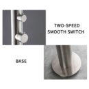 cross border outdoor floor faucet vertical hot and cold shower stainless steel beach shower column set hw2504