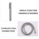 cross border outdoor floor faucet vertical hot and cold shower stainless steel beach shower column set hw2504