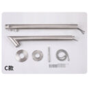 cross border outdoor floor faucet vertical hot and cold shower stainless steel beach shower column set hw2504