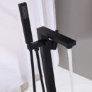 brass hot and cold black floor standing bathroom wooden barrel bathtub faucet toilet hotel shower ld2304