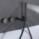 all copper concealed bathtub faucet in wall cylinder side faucet shower concealed household shower set al2311