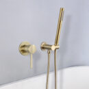 concealed brass household in wall hot and cold water hotel homestay simple shower set al2009