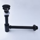 all copper in wall black drainer set, wall drain pipe, basin, wash basin, deodorant and anti blocking qp1001