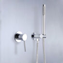 concealed brass household in wall hot and cold water hotel homestay simple shower set al2009