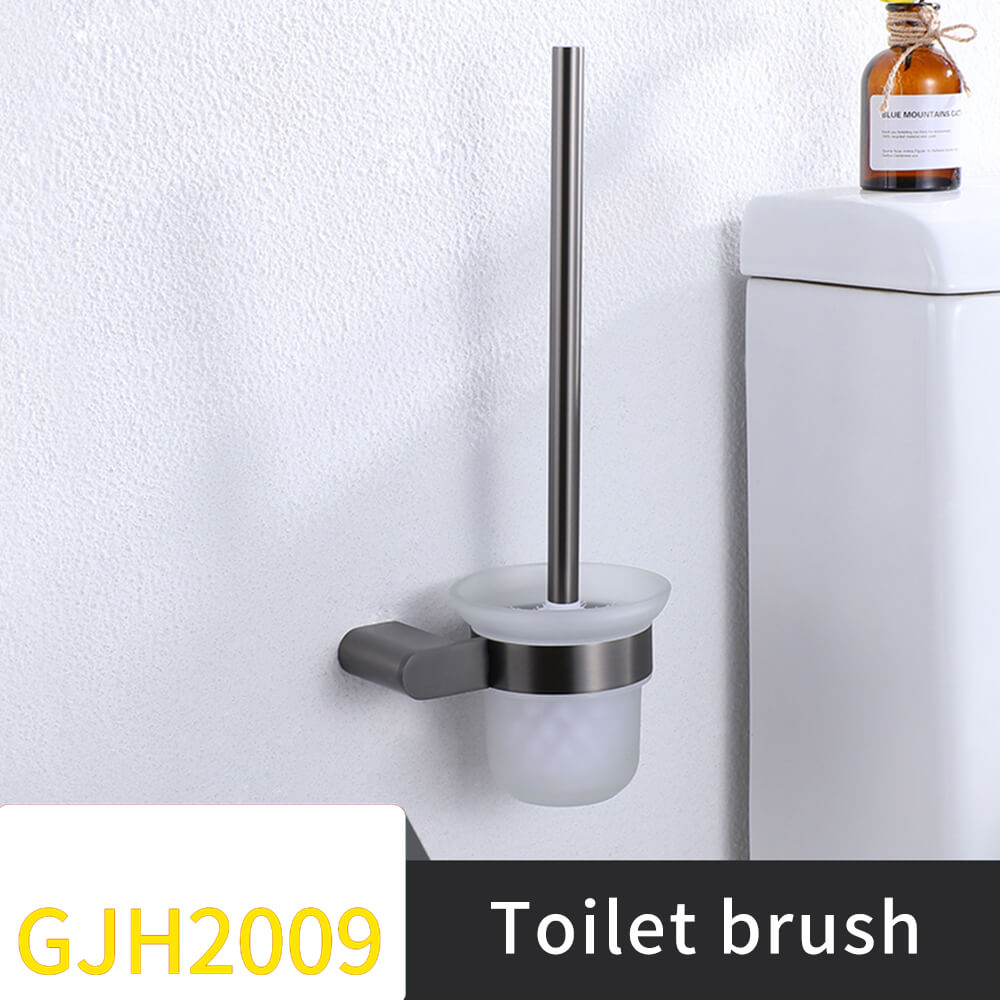 Wall-mounted toilet brush
