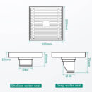 brass gold anti blocking and deodorant shower room toilet toilet quick drainage universal invisible floor drain dl2204