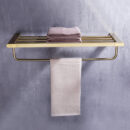 american style golden towel rack bathroom hardware pendant set bathroom folding bath towel rack rack gj2065