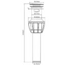 basin drainer, wash basin, large cover, bounce basket with overflow hole, bathroom deodorant drainer xsq2301