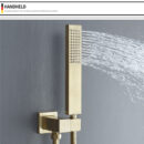 single function concealed brass square brushed gold shower set european style al2010