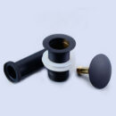 all copper in wall black drainer set, wall drain pipe, basin, wash basin, deodorant and anti blocking qp1001