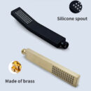 single function concealed brass square brushed gold shower set european style al2010