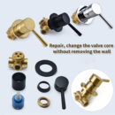 concealed brass household in wall hot and cold water hotel homestay simple shower set al2009