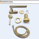 concealed brass household in wall hot and cold water hotel homestay simple shower set al2009