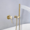 concealed brass household in wall hot and cold water hotel homestay simple shower set al2009