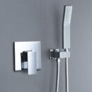 single function concealed brass square brushed gold shower set european style al2010