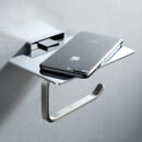 wall mounted chrome double layer towel rack bathroom solid household simple bathroom pendant bathroom set gj2003