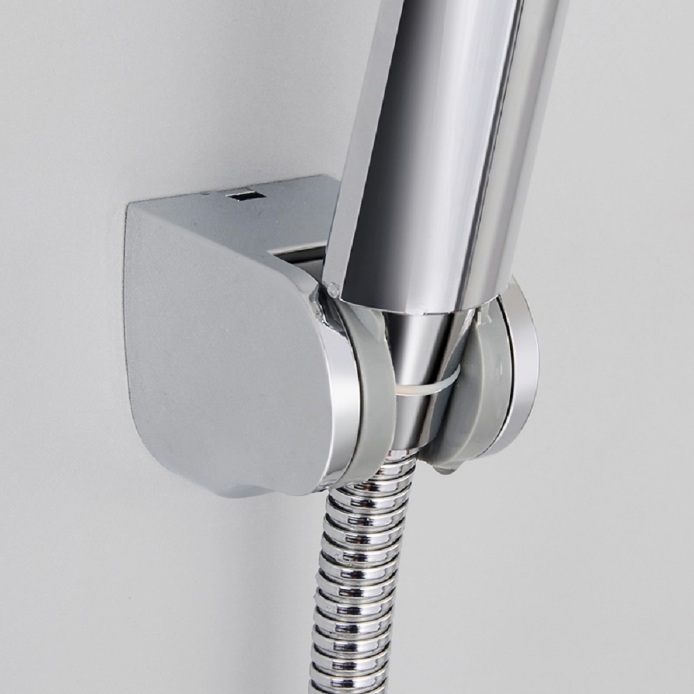 Simple plastic electroplated shower socket movable adjustment bracket ABS adjustable angle shower seat GZ1002