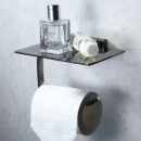 wall mounted chrome double layer towel rack bathroom solid household simple bathroom pendant bathroom set gj2003