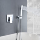 single function concealed brass square brushed gold shower set european style al2010