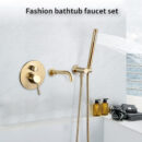 european style household bathroom in wall brass concealed simple luxury shower flower sprinkler hot and cold dual control set la1056