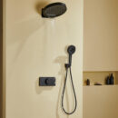 all copper household bathroom in wall shower, large top spray, multi function hot and cold outlet shower set al2511