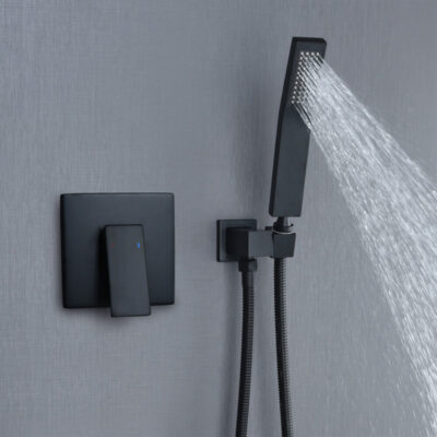 single function concealed brass square brushed gold shower set european style al2010