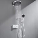 all copper household bathroom in wall shower, large top spray, multi function hot and cold outlet shower set al2511