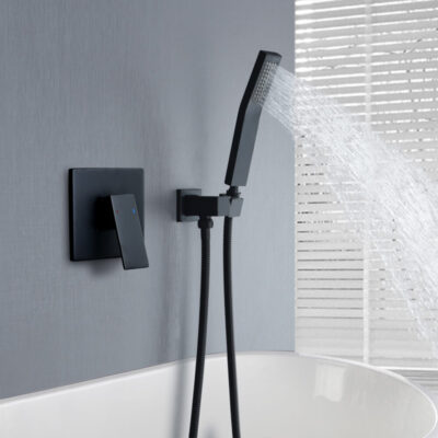 single function concealed brass square brushed gold shower set european style al2010