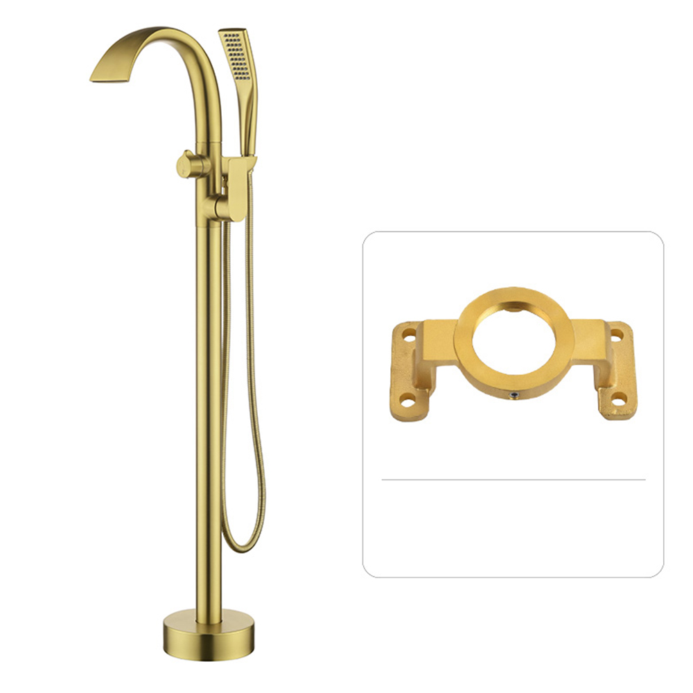 A brushed gold