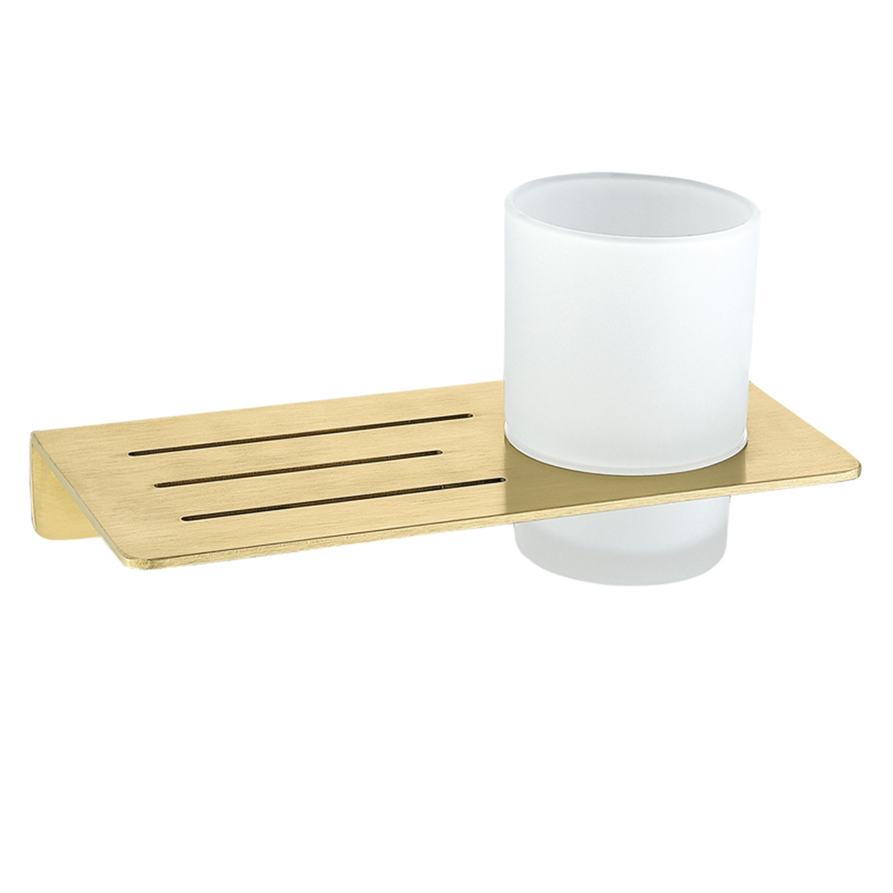 Brushed gold single cup