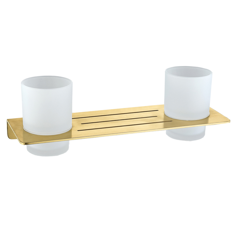 Brushed gold 600 long platform