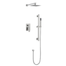 304 stainless steel concealed wall mounted hot and cold handheld shower pressurized top spray large shower faucet setal2601